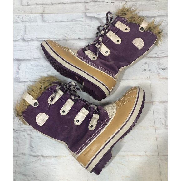 Sorel Tofino Purple Waterproof Insulated Winter Snow Boots Girls 3 (n4k) - Picture 1 of 11
